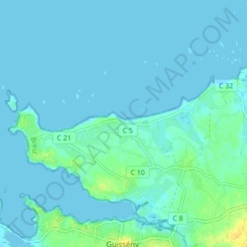 Boutrouilles topographic map, elevation, terrain