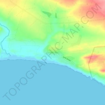 Oyster Bay topographic map, elevation, terrain