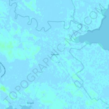 Toddville topographic map, elevation, terrain