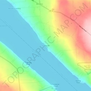 Pine Grove topographic map, elevation, terrain