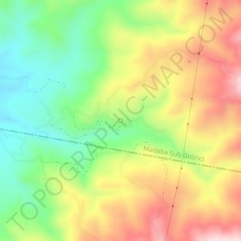 Adh Dhib topographic map, elevation, terrain