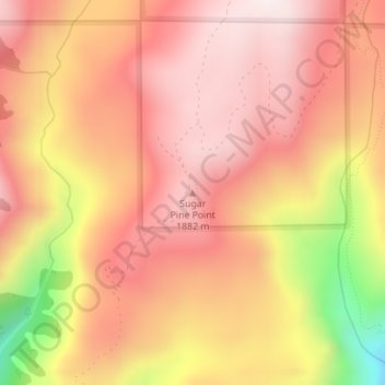Sugar Pine Point topographic map, elevation, terrain