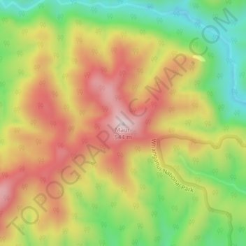 Mauri topographic map, elevation, terrain