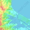Māpua topographic map, elevation, terrain