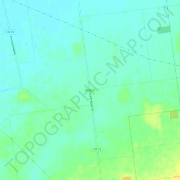 Walton topographic map, elevation, terrain