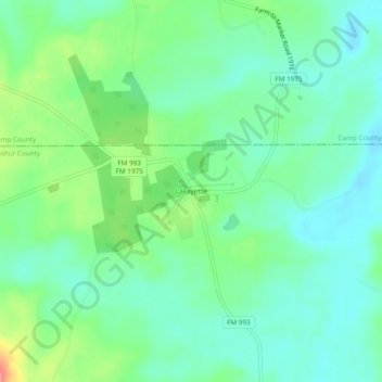 LaFayette topographic map, elevation, terrain