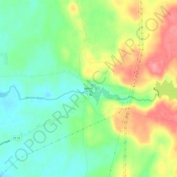 Belfort topographic map, elevation, terrain