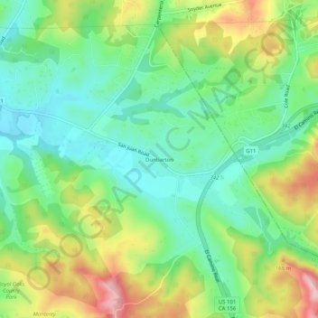 Dunbarton topographic map, elevation, terrain