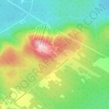 Central Hainesville topographic map, elevation, terrain