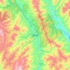 Zhenyuan topographic map, elevation, terrain