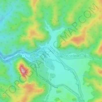 Camp Blackman topographic map, elevation, terrain