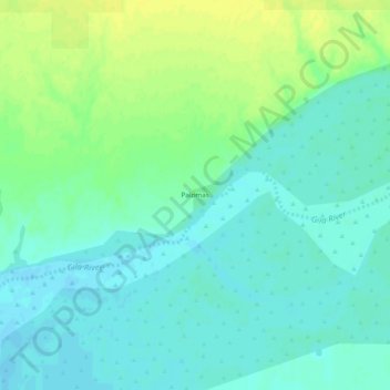 Palomas topographic map, elevation, terrain