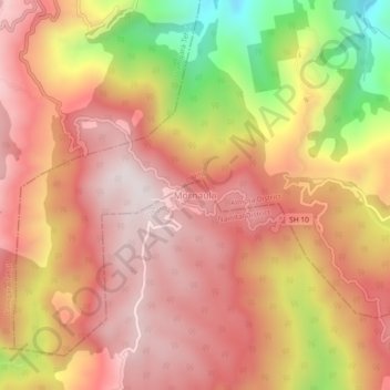 Mornaula topographic map, elevation, terrain