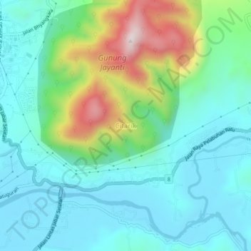 Citarik topographic map, elevation, terrain