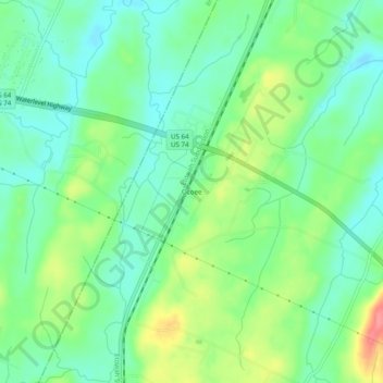 Ocoee topographic map, elevation, terrain