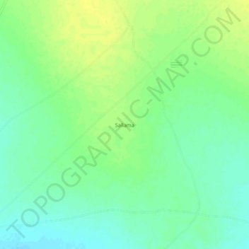 Sallama topographic map, elevation, terrain