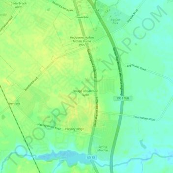 Windy Way topographic map, elevation, terrain