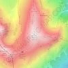 Monte Vettore topographic map, elevation, terrain