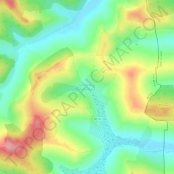 Giurtelecu Hododului topographic map, elevation, terrain