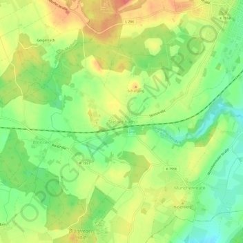 Steinenbach topographic map, elevation, terrain