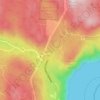 Malahat topographic map, elevation, terrain