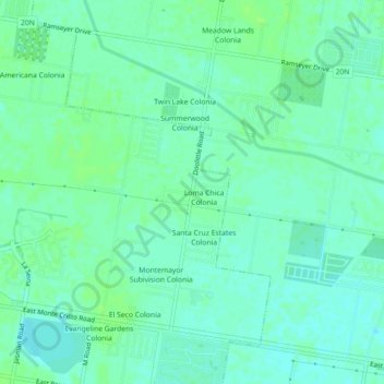 Doolittle topographic map, elevation, terrain