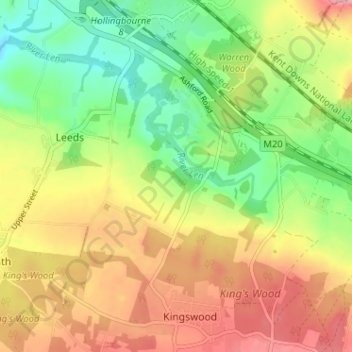 Broomfield topographic map, elevation, terrain