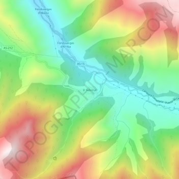 Rebollar topographic map, elevation, terrain