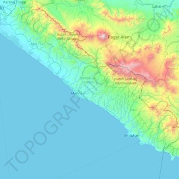 Seginim topographic map, elevation, terrain
