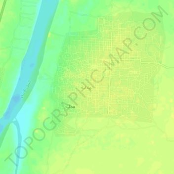 Al Hilaliyya topographic map, elevation, terrain