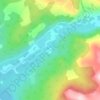 Caldons topographic map, elevation, terrain