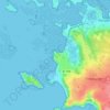 Lan Kerellec topographic map, elevation, terrain