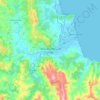 Tétouan topographic map, elevation, terrain