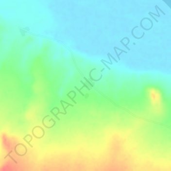 Kashe Hill topographic map, elevation, terrain