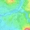 Les Éculées topographic map, elevation, terrain