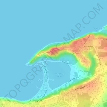 North Hill topographic map, elevation, terrain