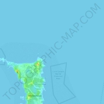 Deep Slope topographic map, elevation, terrain