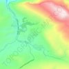 Shkmeri topographic map, elevation, terrain