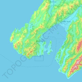 Wellington topographic map, elevation, terrain