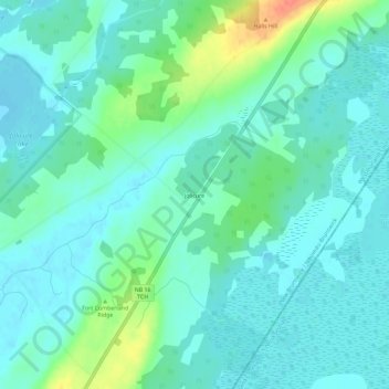 Jolicure topographic map, elevation, terrain