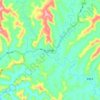 土门镇 topographic map, elevation, terrain