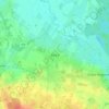Budry topographic map, elevation, terrain