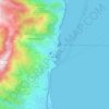 Bastia topographic map, elevation, terrain