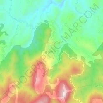 Valtesiniko topographic map, elevation, terrain