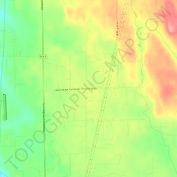 Sisco Heights topographic map, elevation, terrain