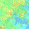Whangārei topographic map, elevation, terrain