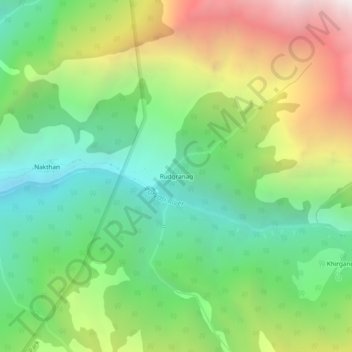 Rudgranag topographic map, elevation, terrain