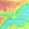 Harbledown topographic map, elevation, terrain