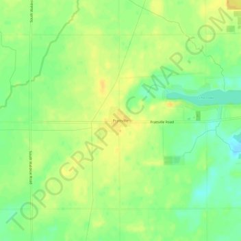 Prattville topographic map, elevation, terrain