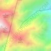 High Atlas topographic map, elevation, terrain